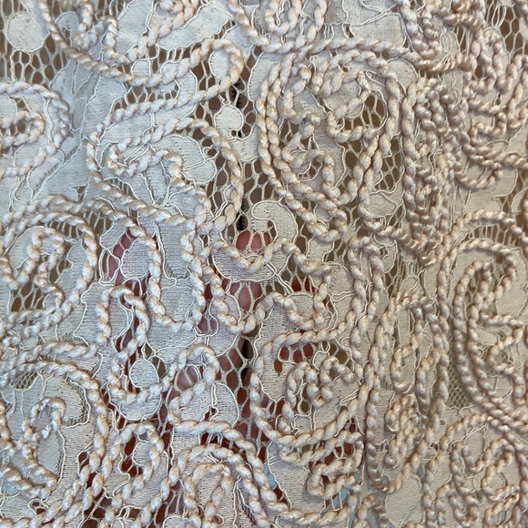 BLACK TAPE boxy zipper back Lacey top L - Picture 4 of 6